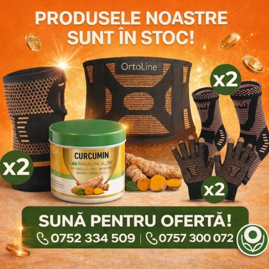 Recapătă-ți libertatea de mișcare: Pachetul Ortoline Complet de Susținere cu Fir de Cupru